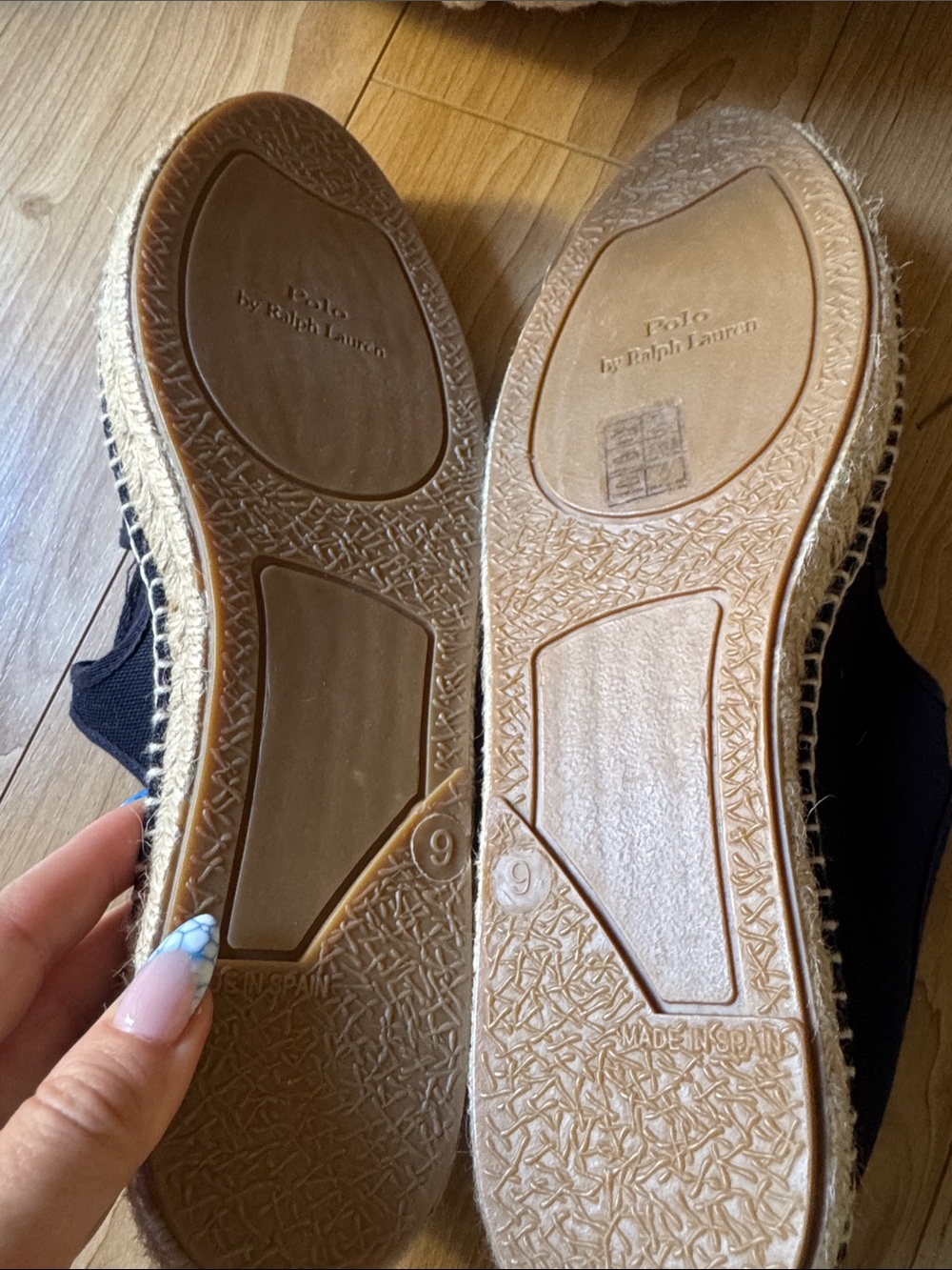 Polo by Ralph Lauren Black Canvas Ghillie Espadrille Sandals - Picture 5 of 5